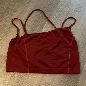 Out from Under seamless tank cross straps